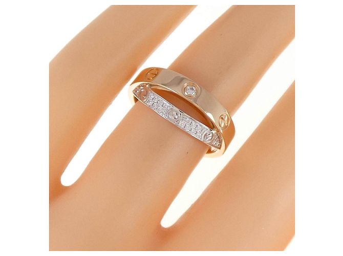 Anello Cartier Bee Love in Oro 18K e Diamanti Misura 8 - vista 5