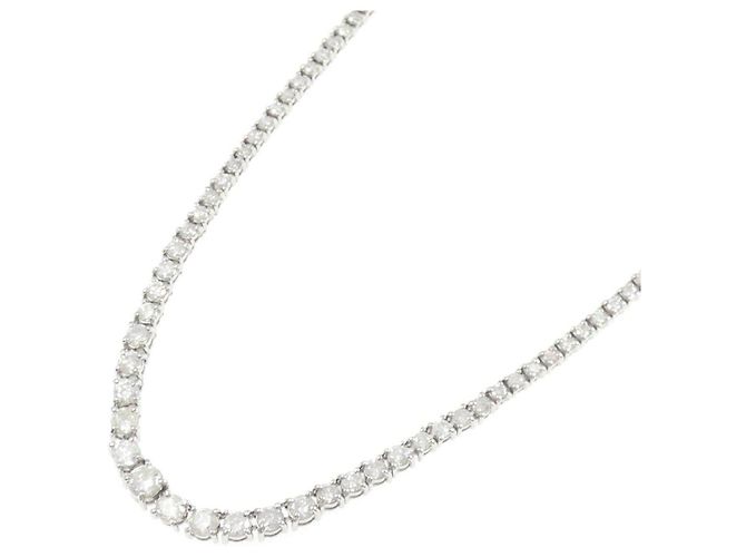 Autre Marque Collar de Pt850 y diamantes - vista 2