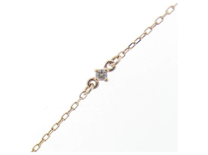 Autre Marque K10 Gelbgold Initial K Diamant-Halskette - Ansicht 5
