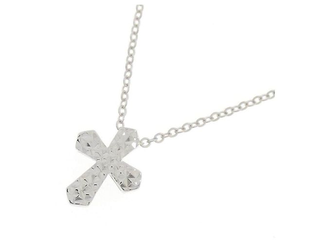 Autre Marque Collar de Cruz en Platino PT950 - vista 3