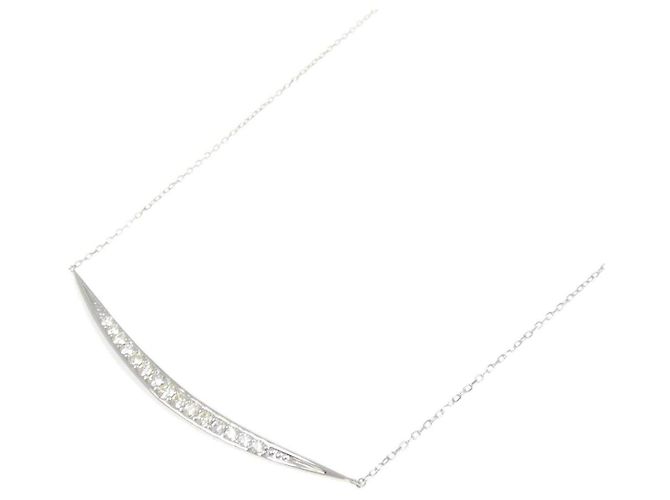 Autre Marque Platin-Diamant-Halskette - Ansicht 2