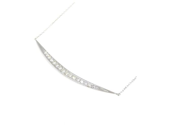 Autre Marque Platin-Diamant-Halskette - Ansicht 3