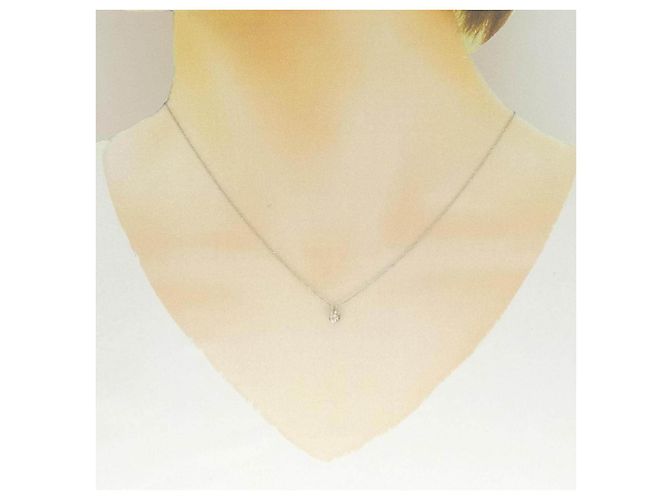 Autre Marque Diamantenhalskette Pt900 Pt850 - Ansicht 6