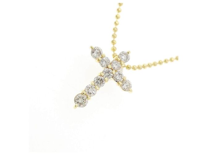 Autre Marque Collana a Croce con Diamanti Au750 - vista 3