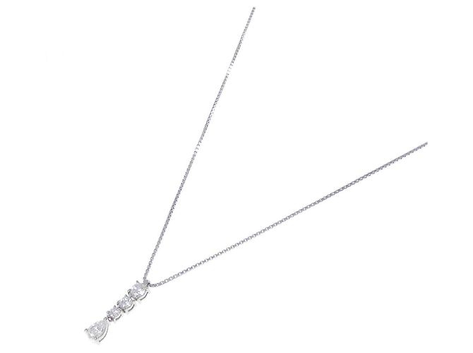Autre Marque Diamantenhalskette Pt900 Pt850 - Ansicht 2