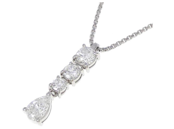 Autre Marque Diamantenhalskette Pt900 Pt850 - Ansicht 3