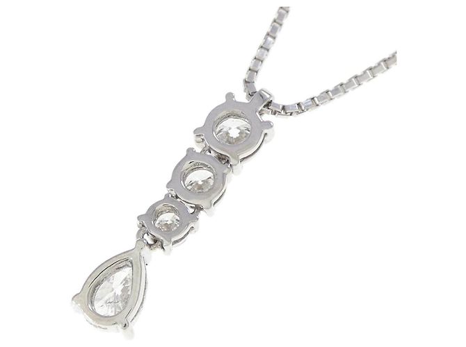 Autre Marque Diamantenhalskette Pt900 Pt850 - Ansicht 4