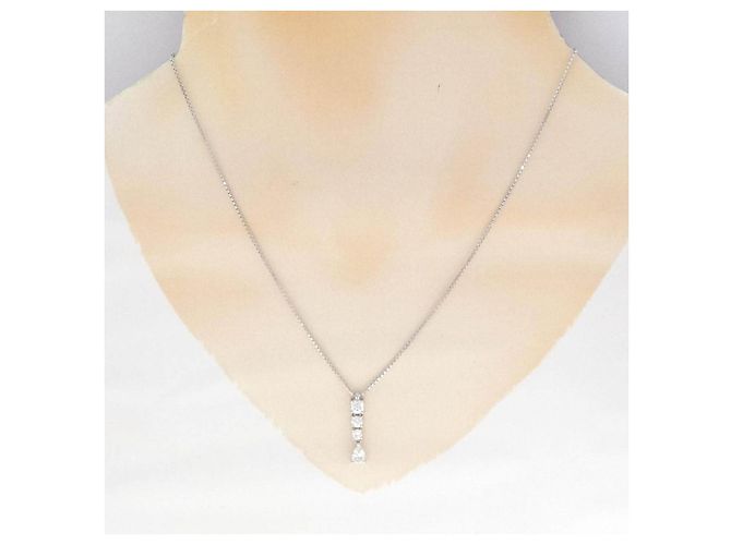 Autre Marque Diamantenhalskette Pt900 Pt850 - Ansicht 6