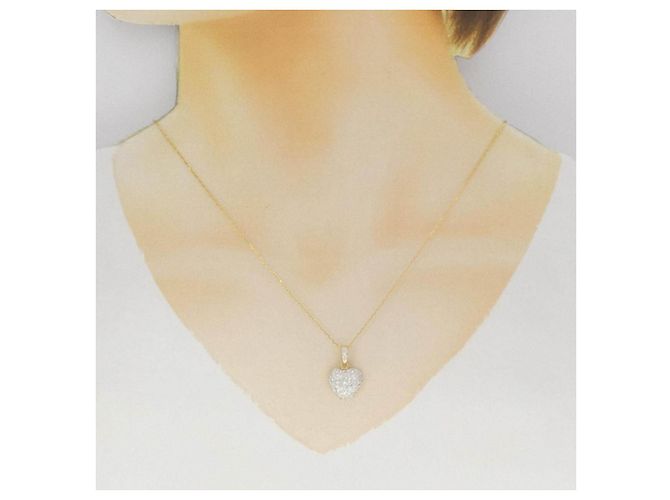 Autre Marque Collana Cuore con Diamanti Au750 - vista 6