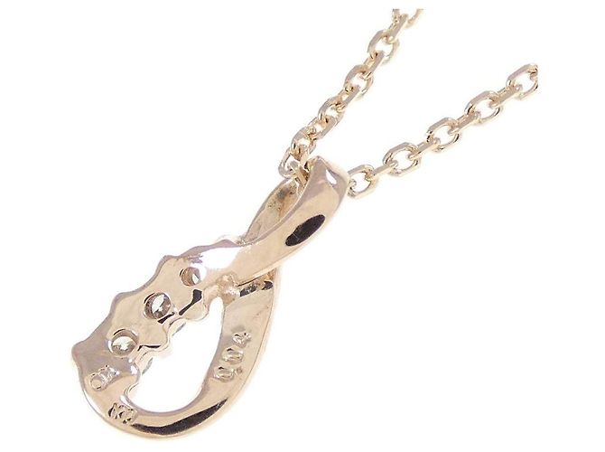 Autre Marque K10 Roségold Diamantenhalskette - Ansicht 4