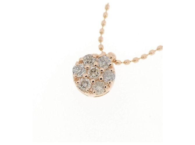 Autre Marque Collar de oro rosa K10 y diamantes - vista 3