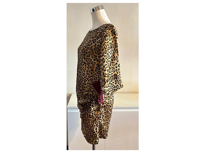Just Cavalli Roberto Cavalli Seidenkleid mit Leoparden-Print - Ansicht 10