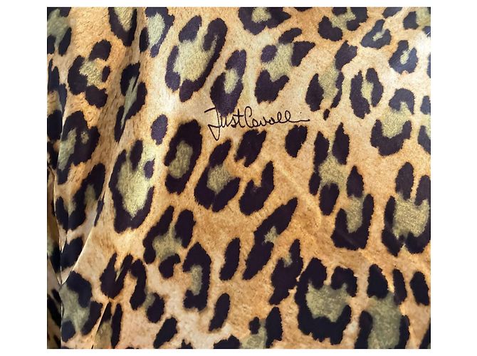 Just Cavalli Roberto Cavalli Seidenkleid mit Leoparden-Print - Ansicht 14