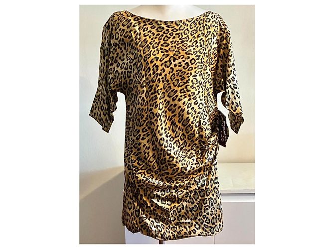 Just Cavalli Roberto Cavalli Seidenkleid mit Leoparden-Print - Ansicht 4