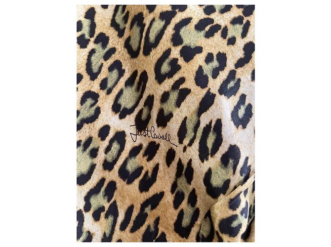 Just Cavalli Roberto Cavalli Seidenkleid mit Leoparden-Print - Ansicht 5