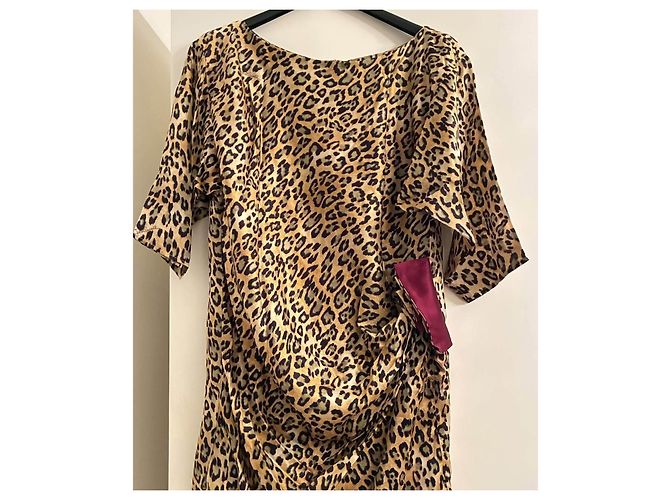 Just Cavalli Roberto Cavalli Seidenkleid mit Leoparden-Print - Ansicht 6