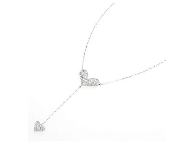 Autre Marque Collar de oro blanco Au750 y diamantes - vista 2