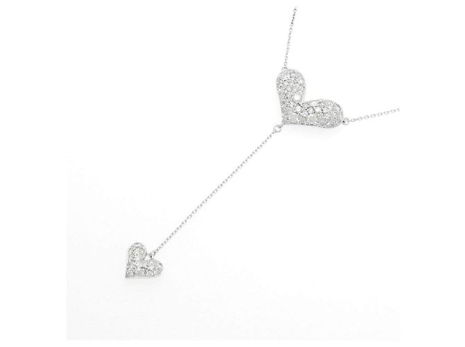 Autre Marque Collar de oro blanco Au750 y diamantes - vista 3