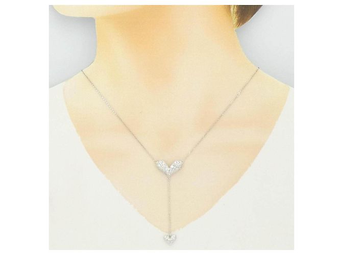 Autre Marque Collar de oro blanco Au750 y diamantes - vista 6