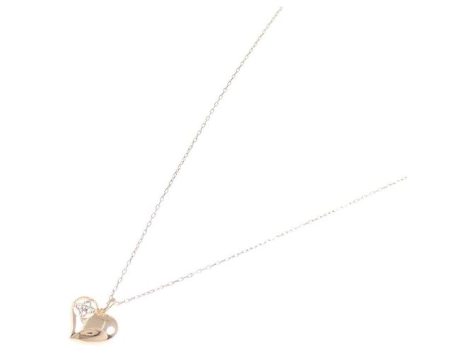 Autre Marque Collana K10 Pink Gold Diamond - vista 2
