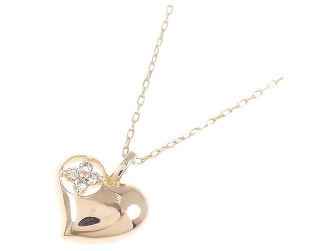 Autre Marque Collana K10 Pink Gold Diamond - vista 3