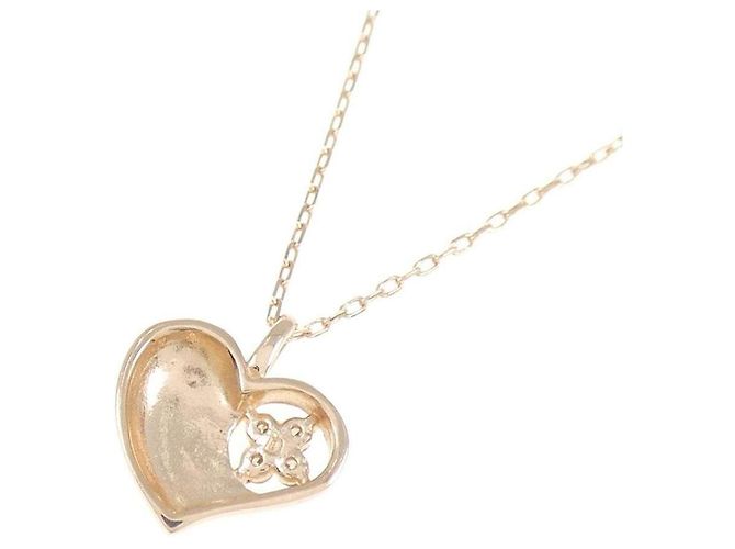 Autre Marque Collana K10 Pink Gold Diamond - vista 4