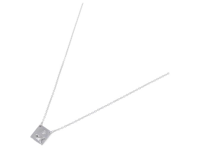 Autre Marque Collana in oro bianco 750 e diamanti - vista 2