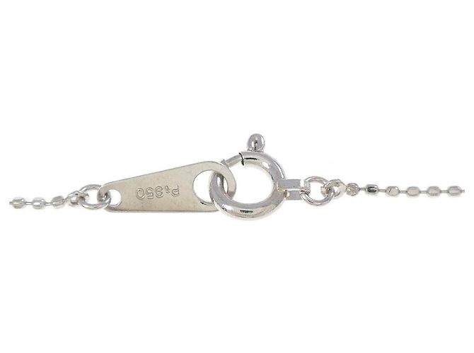 Autre Marque Pt900/Pt850 Schneeflocken-Diamantcollier - Ansicht 5