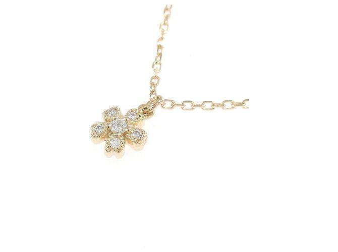 Autre Marque Collana Au750 Fiore e Diamanti - vista 3