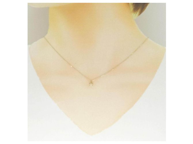 Autre Marque Collana Au750 Fiore e Diamanti - vista 6