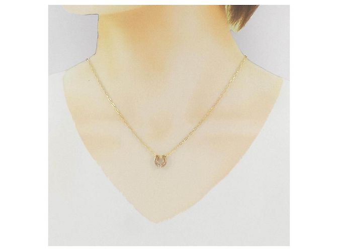 Autre Marque Collana Horseshoe Au750 Diamanti - vista 6