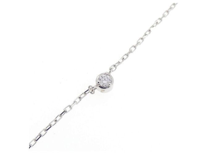 Autre Marque Collana a Cuore in Oro Bianco Au750 e Diamanti - vista 5