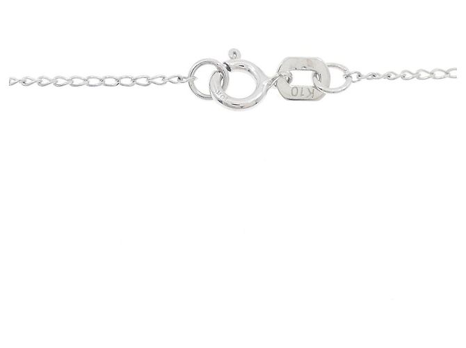 Autre Marque K10 Weißgold Diamant Herz Halskette - Ansicht 5