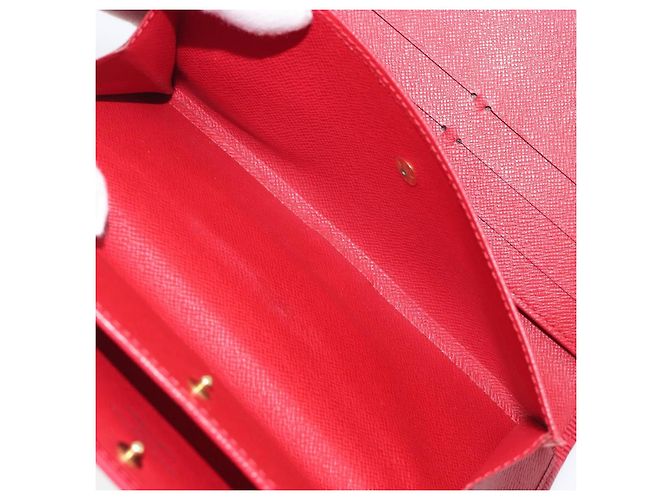 LOUIS VUITTON Epi Porte Tresor International Wallet Red M63387 LV - vista 10