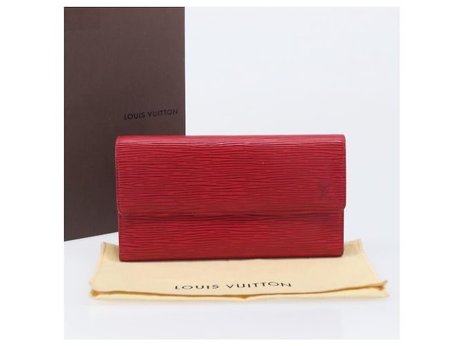 LOUIS VUITTON Epi Porte Tresor International Wallet Red M63387 LV - vista 12