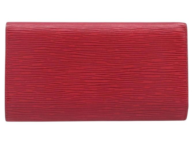 LOUIS VUITTON Epi Porte Tresor International Wallet Red M63387 LV - vista 2