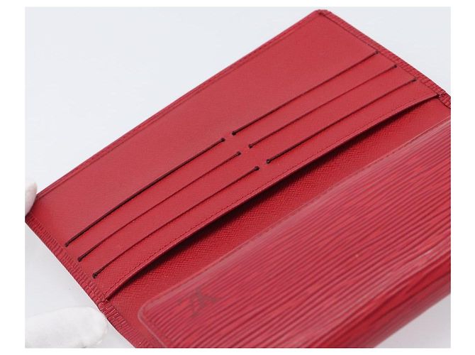 LOUIS VUITTON Epi Porte Tresor International Wallet Red M63387 LV - vista 20