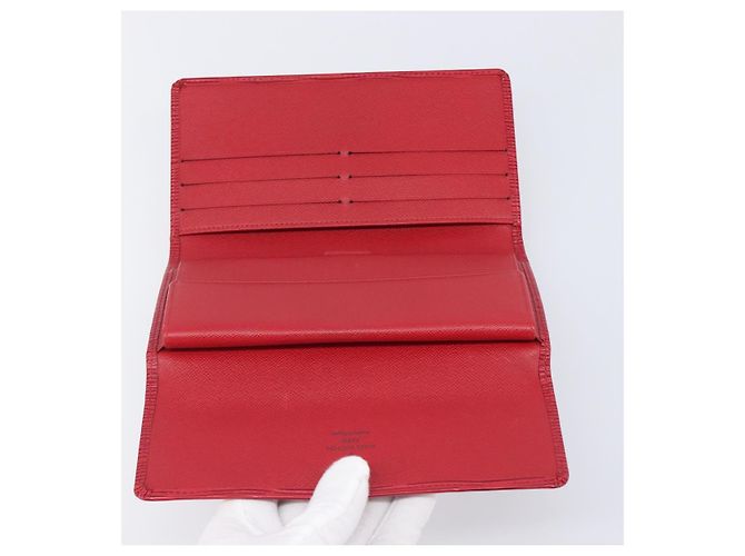 LOUIS VUITTON Epi Porte Tresor International Wallet Red M63387 LV - vista 9