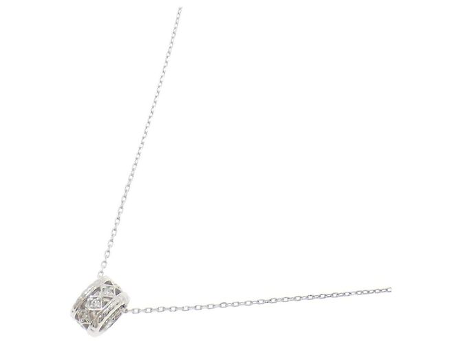 Autre Marque Diamant-Halskette PT950 K18WG - Ansicht 2