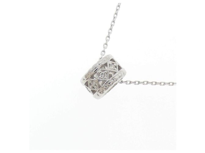 Autre Marque Diamant-Halskette PT950 K18WG - Ansicht 3