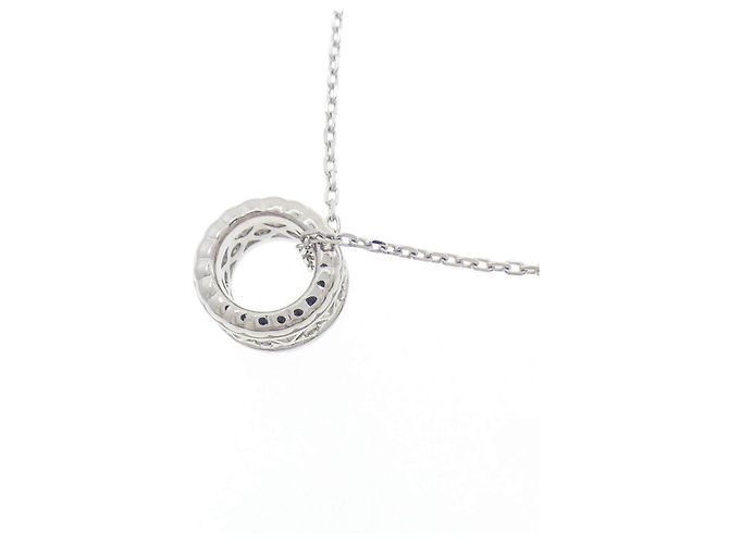 Autre Marque Diamant-Halskette PT950 K18WG - Ansicht 4