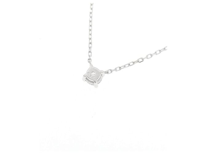 Autre Marque Collana in oro bianco Au750 e diamanti - vista 4