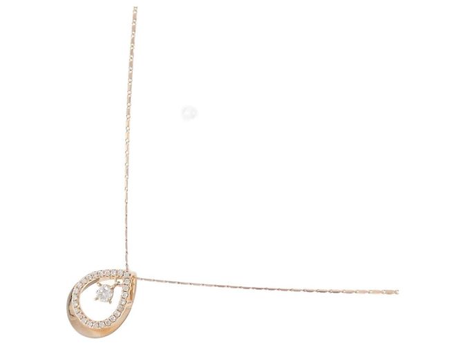 Autre Marque Collar de oro rosa 750 y diamantes - vista 2