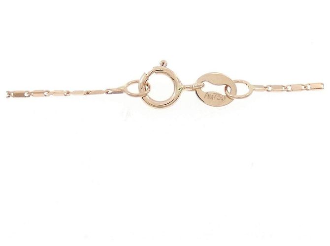 Autre Marque Collar de oro rosa 750 y diamantes - vista 5