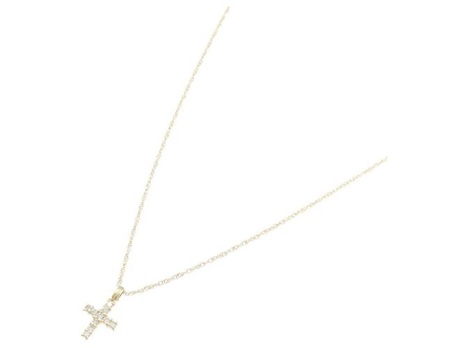 Autre Marque Collana Croce Diamanti Au750 - vista 2