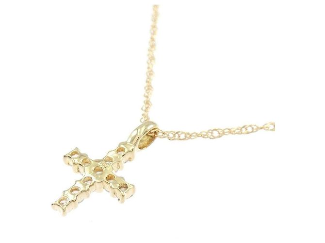 Autre Marque Collana Croce Diamanti Au750 - vista 4