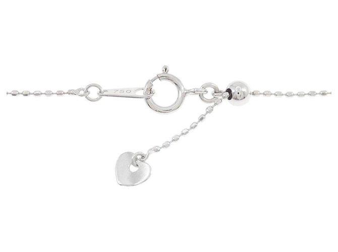 Autre Marque Collana a Nastro in Oro Bianco Au750 e Diamanti - vista 5