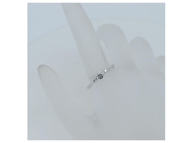 Autre Marque Anel de Diamante Royal Asscher Pt950 - vista 5