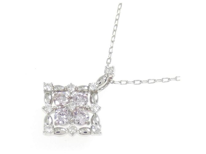 Autre Marque Collar de platino Pt900 Pt850 con diamante rosa - vista 3