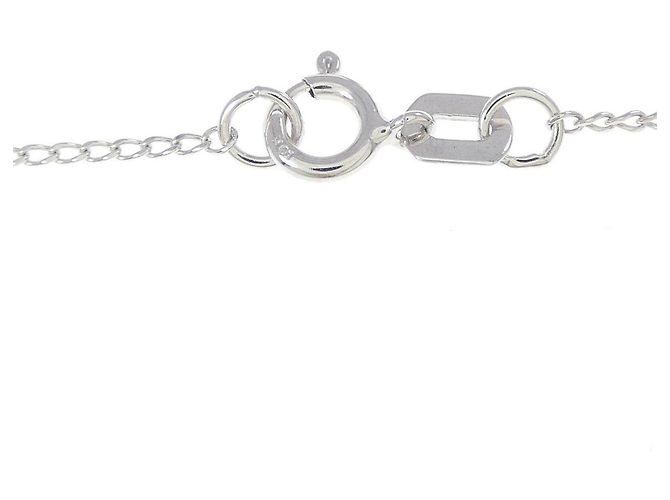 Autre Marque Collana Cuore in Diamanti e Oro Bianco K10 - vista 5